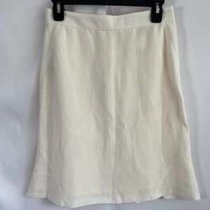 NWT Ann Taylor Linen skirt in Cream Sz 2